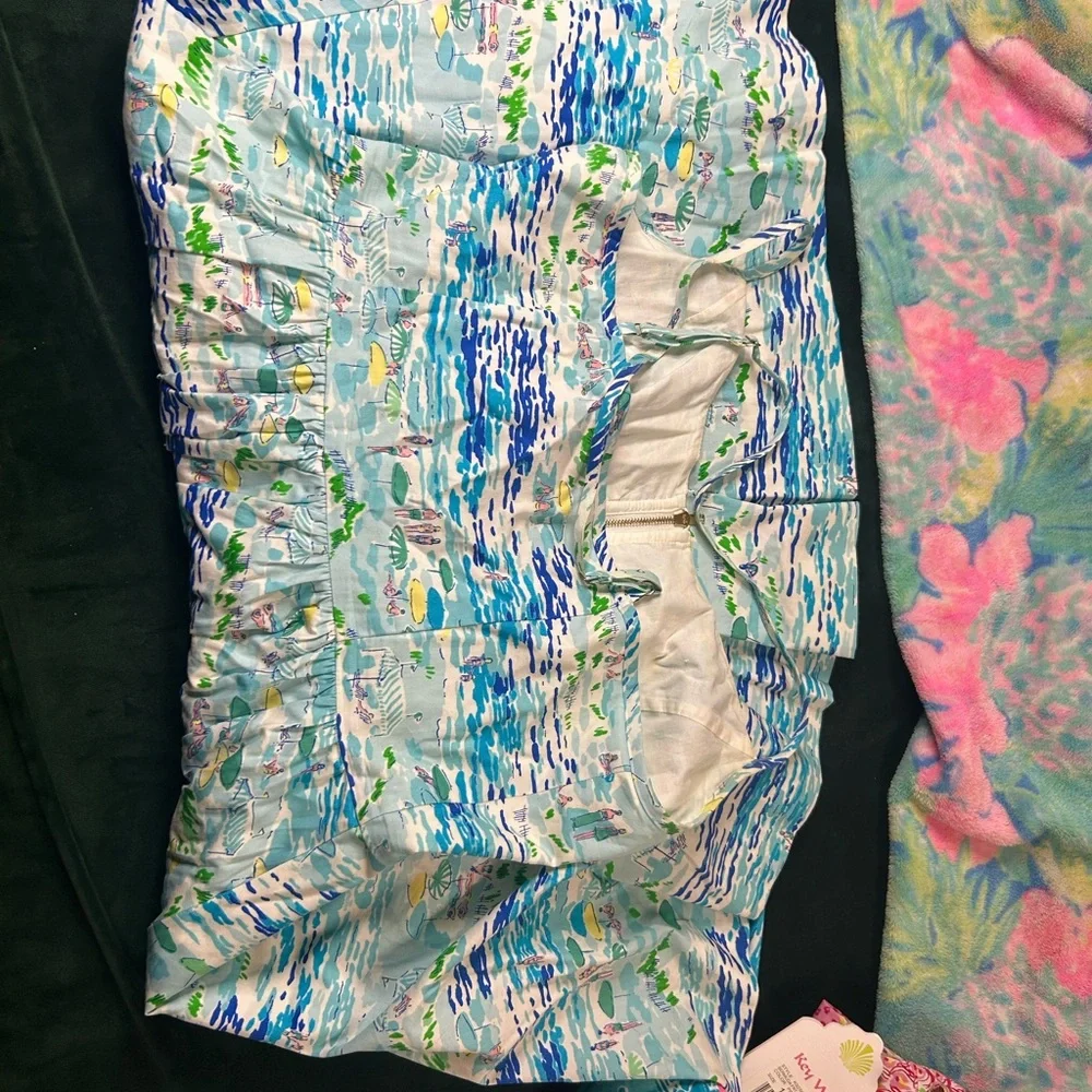 Lilly Pulitzer High Tide Toile Zip front dress size 8 - Picture 6 of 8